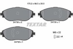 TEXTAR Piduriklotsi komplekt,  ketaspidur Q+ 2473806