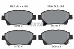 TEXTAR Piduriklotsi komplekt,  ketaspidur 2477801