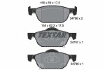 TEXTAR Piduriklotsi komplekt,  ketaspidur Q+ 2479601