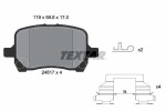 TEXTAR Piduriklotsi komplekt,  ketaspidur Q+ 2481701