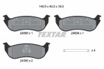TEXTAR Piduriklotsi komplekt,  ketaspidur 2489803