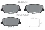 TEXTAR Piduriklotsi komplekt, ketaspidur Q+ 2491501