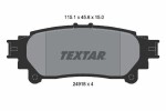 TEXTAR Piduriklotsi komplekt,  ketaspidur 2491801