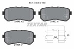 TEXTAR Piduriklotsi komplekt,  ketaspidur Q+ 2494901