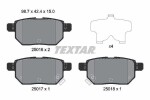 TEXTAR Piduriklotsi komplekt,  ketaspidur 2501601