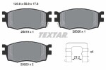 TEXTAR Piduriklotsi komplekt, ketaspidur Q+ 2501901