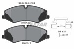 TEXTAR Piduriklotsi komplekt,  ketaspidur Q+ 2502101