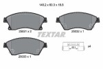 TEXTAR Piduriklotsi komplekt,  ketaspidur Q+ 2503101