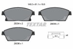 TEXTAR Piduriklotsi komplekt,  ketaspidur Q+ 2503401