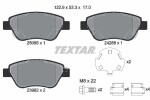 TEXTAR Piduriklotsi komplekt,  ketaspidur Q+ 2509501