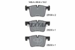 TEXTAR  Piduriklotsi komplekt,ketaspidur Q+ 2519901