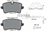 TEXTAR Piduriklotsi komplekt, ketaspidur Q+ 2521402