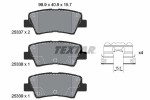 TEXTAR Piduriklotsi komplekt,  ketaspidur 2533709