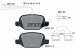 TEXTAR Piduriklotsi komplekt,  ketaspidur Q+ 2534701