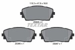 TEXTAR Piduriklotsi komplekt,  ketaspidur Q+ 2536501