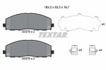 TEXTAR Piduriklotsi komplekt,  ketaspidur 2537801
