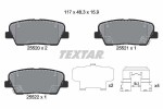 TEXTAR Piduriklotsi komplekt,  ketaspidur Q+ 2552001