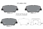 TEXTAR Piduriklotsi komplekt,  ketaspidur Q+ 2552003