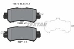TEXTAR Piduriklotsi komplekt,  ketaspidur 2554001