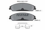 TEXTAR Piduriklotsi komplekt,  ketaspidur Q+ 2560501