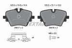 TEXTAR Piduriklotsi komplekt,  ketaspidur 2561703