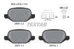 TEXTAR Piduriklotsi komplekt,  ketaspidur Q+ 2565101