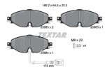 TEXTAR  Piduriklotsi komplekt,ketaspidur Q+ 2568301