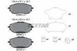 TEXTAR Piduriklotsi komplekt,  ketaspidur Q+ 2569801
