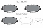 TEXTAR Piduriklotsi komplekt,  ketaspidur Q+ 2570801