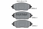 TEXTAR Piduriklotsi komplekt,  ketaspidur 2572201