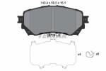 TEXTAR Piduriklotsi komplekt,  ketaspidur 2572501