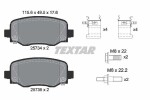 TEXTAR Piduriklotsi komplekt,  ketaspidur Q+ 2573401