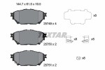 TEXTAR Piduriklotsi komplekt,  ketaspidur 2574901