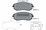 TEXTAR Piduriklotsi komplekt,  ketaspidur 2576001