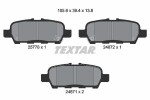 TEXTAR Piduriklotsi komplekt, ketaspidur 2577801