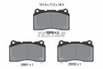 TEXTAR Piduriklotsi komplekt,  ketaspidur Q+ 2585001