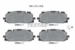 TEXTAR Piduriklotsi komplekt,  ketaspidur 2586101