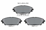 TEXTAR Piduriklotsi komplekt,  ketaspidur 2587501