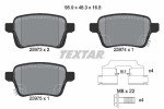 TEXTAR Piduriklotsi komplekt,  ketaspidur Q+ 2597301