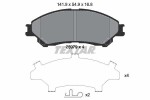 TEXTAR Piduriklotsi komplekt, ketaspidur 2597901