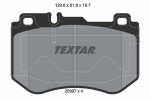 TEXTAR Piduriklotsi komplekt,  ketaspidur 2599701