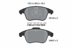 TEXTAR Piduriklotsi komplekt,  ketaspidur 2614501