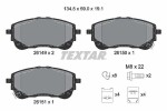 TEXTAR Piduriklotsi komplekt,  ketaspidur Q+ 2614901