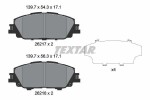 TEXTAR Piduriklotsi komplekt,  ketaspidur 2621701