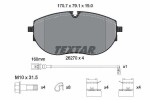 TEXTAR  Piduriklotsi komplekt,ketaspidur Q+ 2627001