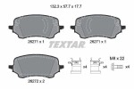 TEXTAR Piduriklotsi komplekt,  ketaspidur Q+ 2627101