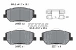 TEXTAR Piduriklotsi komplekt,  ketaspidur 2636901