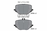 TEXTAR Piduriklotsi komplekt, ketaspidur Q+ 2639001
