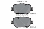 TEXTAR Piduriklotsi komplekt,  ketaspidur 2645401