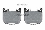 TEXTAR Piduriklotsi komplekt,  ketaspidur 2647601